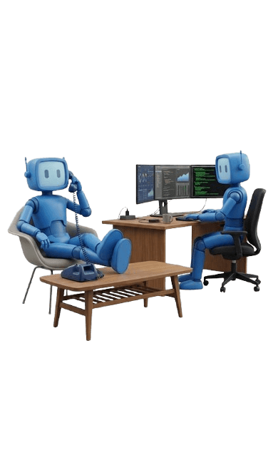 Robot assistant helping with resume building