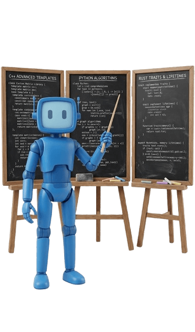 A robot teaching with blackboards